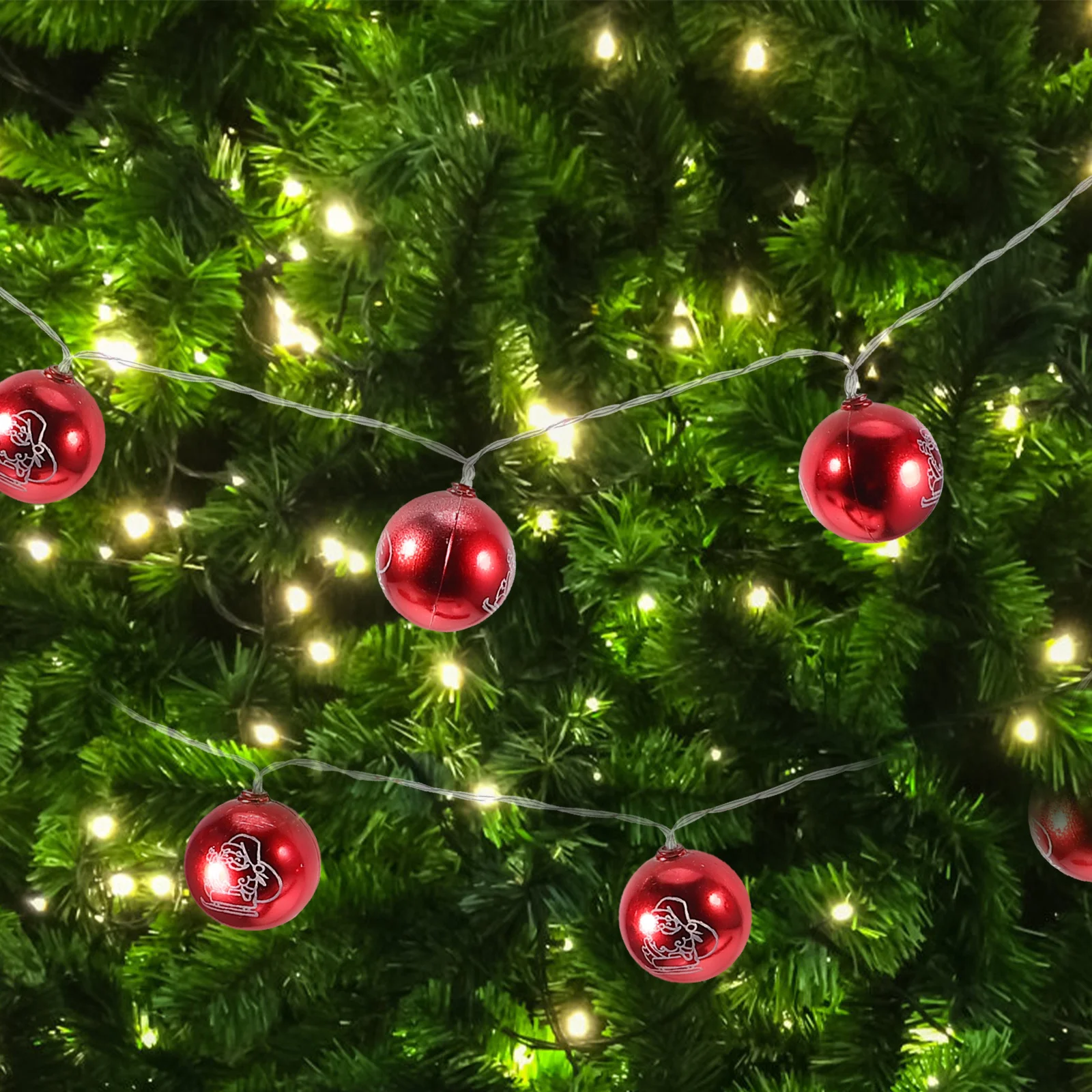 

15M LED Globe String Lights 10 Bulbs Warm Colorful Outdoor Indoor Decorative Ball Lamp for Christmas Wedding Party Halloween