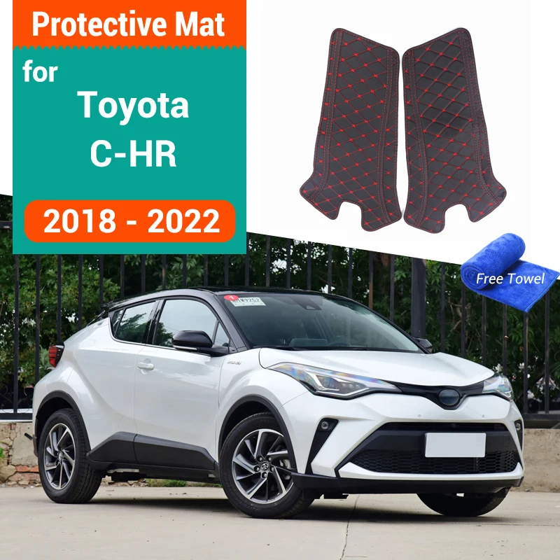 

Car B Pillar Anti-kick Protective Mat Pad for Toyota C-HR 2017 2018 2019 2020 2021 2022 2023 Dust-proof Stickers Accessories