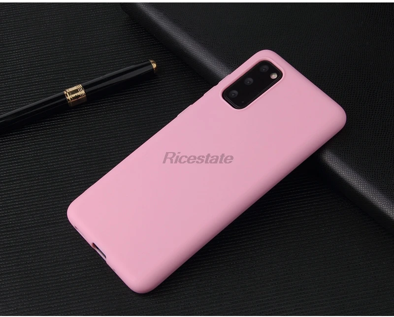 Fall Für Samsung Galaxy S20 Plus S20 Ultra A01 A21S A31 A51 A71 A81 A91 A10 A20 A30 A40 A50 A70 Einfarbig Silikon Abdeckung Fall – Detail 11