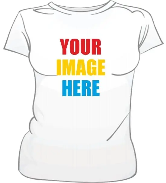 Custom Female T Shirt Photo or Picture Printed Personalized Tee