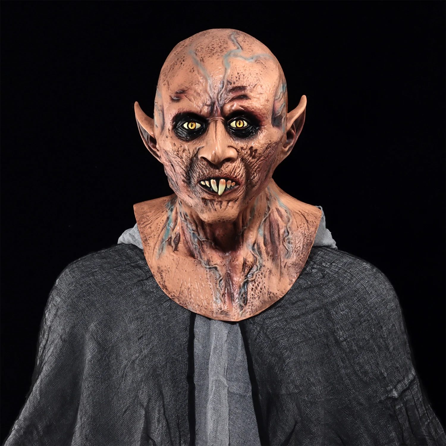 Horror Vampire Nosferatu Mask Cosplay Demon Killer Orlok Bloody Latex Helmet Halloween Carnival Party Costume Props 2
