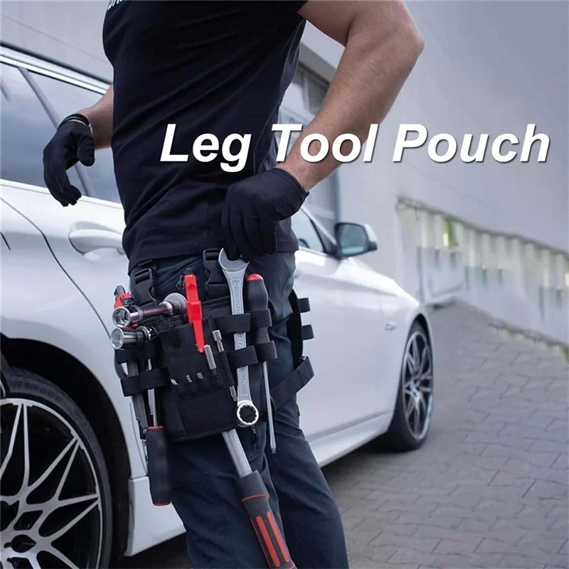 B60A Tool Pouch, Leg Tool Pouch, Multi-Tool Electrician Tools Pouch With Leg Tool Belt Work Bag For Electrician