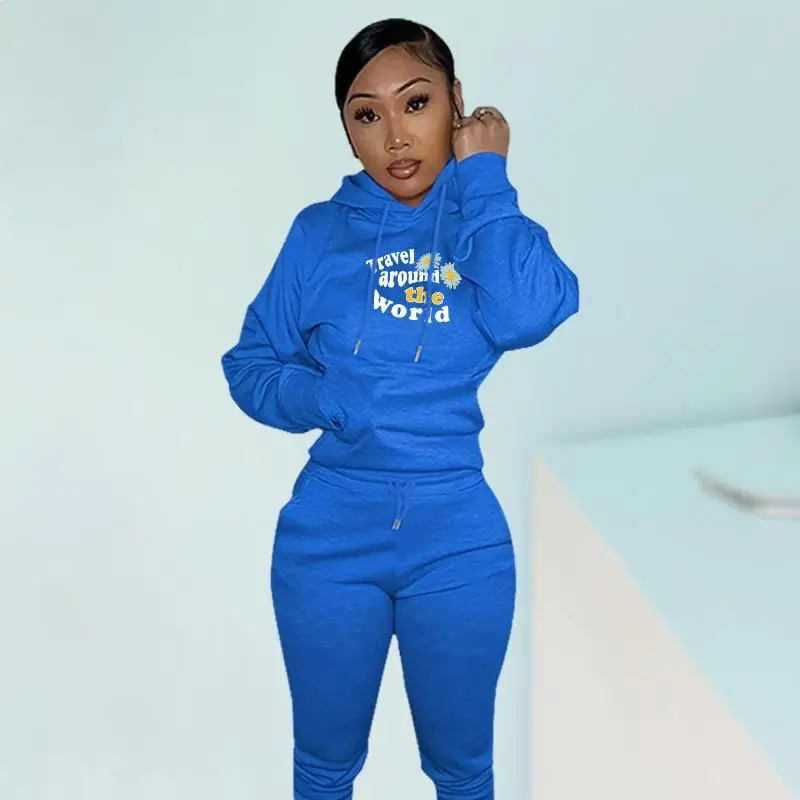 Women's Athletic Tracksuit with Unique Print and High-stretch Fabric in Multiple Colors