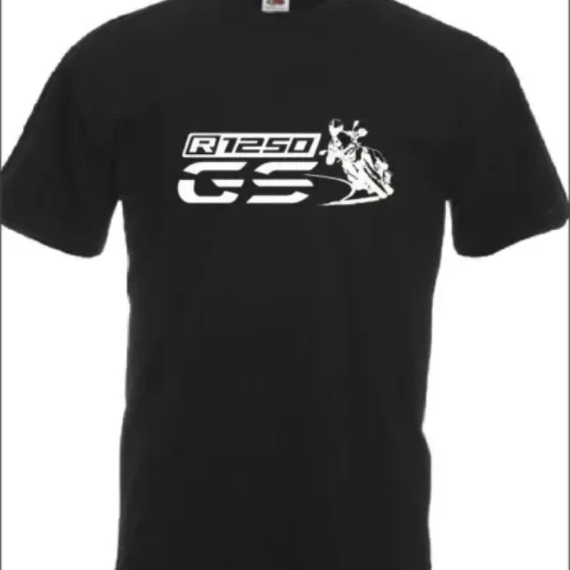 R 1250 Gs T-Shirt Motorrad Fans Motorcycle New Fashion Summer Cotton Men Short Sleeve Printing O-Neck T Shirt