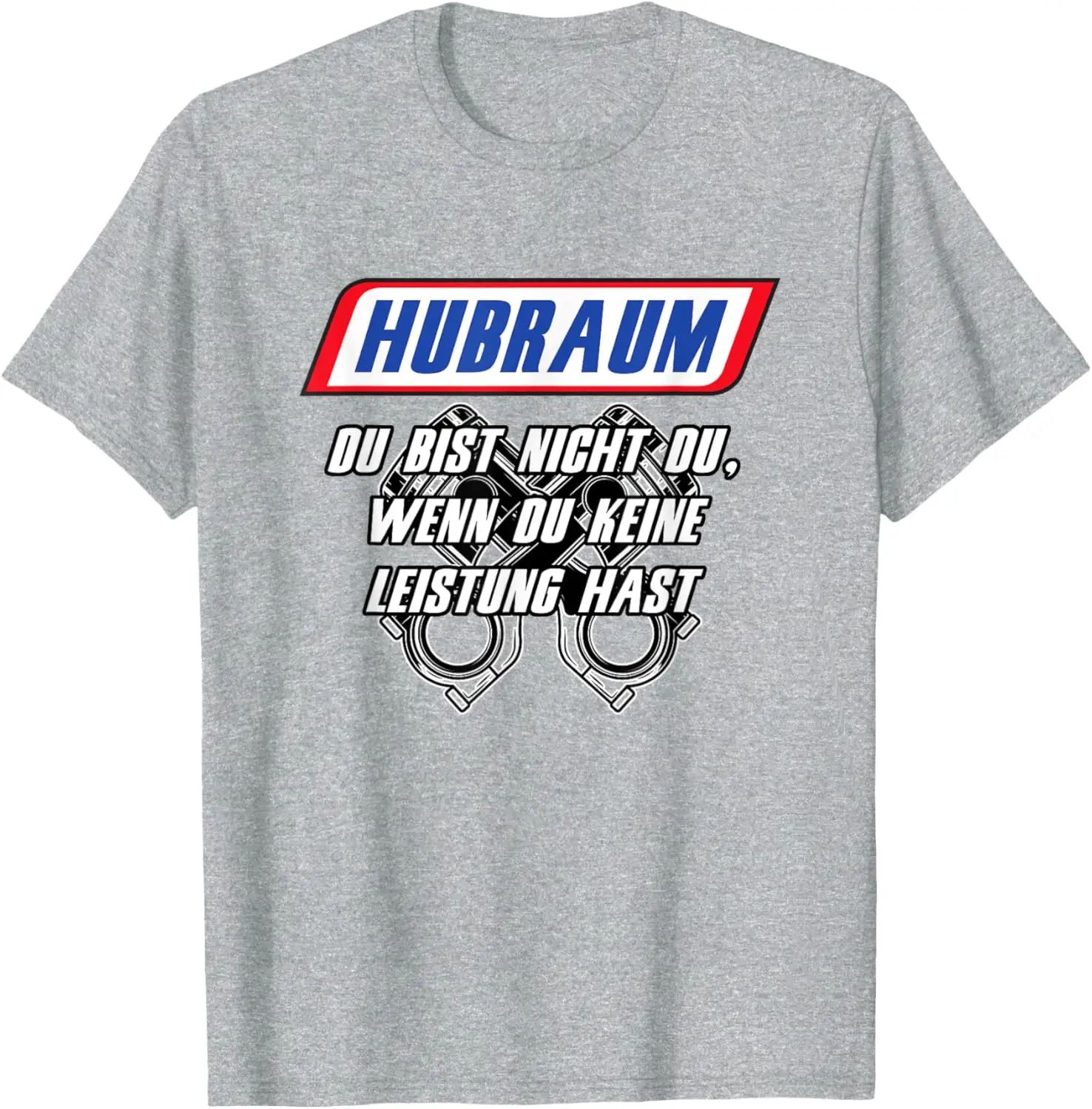 تي شيرت Hubraum نص ألماني Du Bist غير Du Wen Du Keine Leistung Autoliebhaber تي شيرت عشاق السيارات قميص للجنسين ملابس الشارع #5