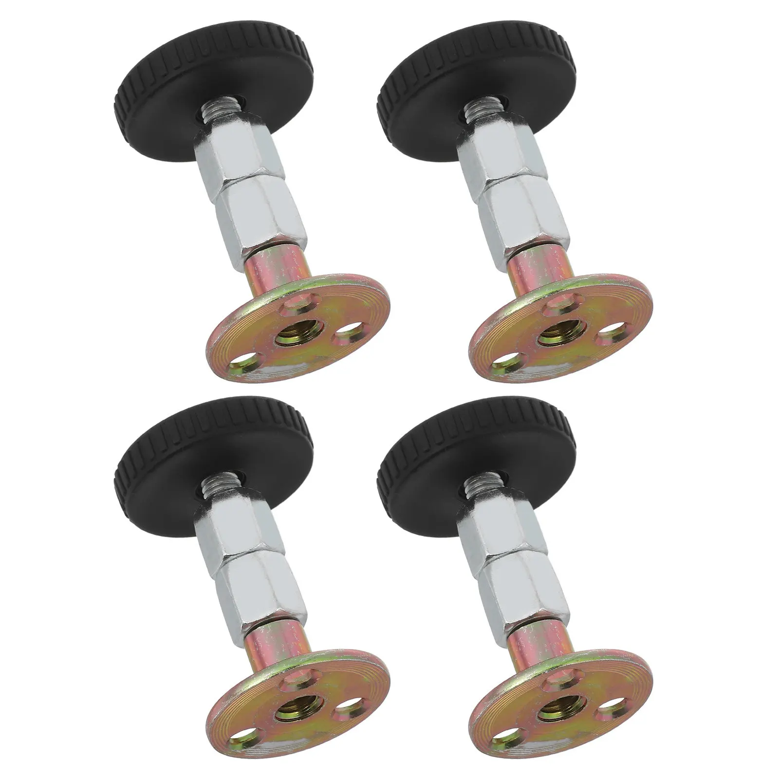 4 Piezas Estabilizador de Cabecero Ajustable Telescópico 64-87mm, Soporte Antivibración para Estructura de Cama, Fijador de Pared, Herramienta Estabilizadora de Muebles