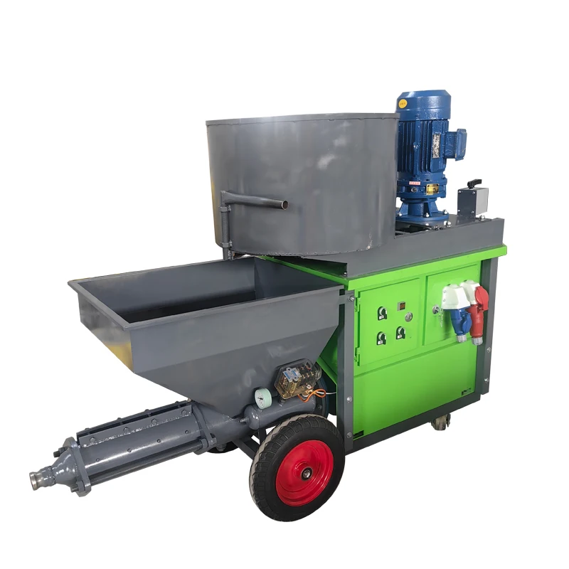 High Pressure Cement Mortar Spraying Machine Portable Plaster Spray Gun for Wall Building Construction Rendering Pump