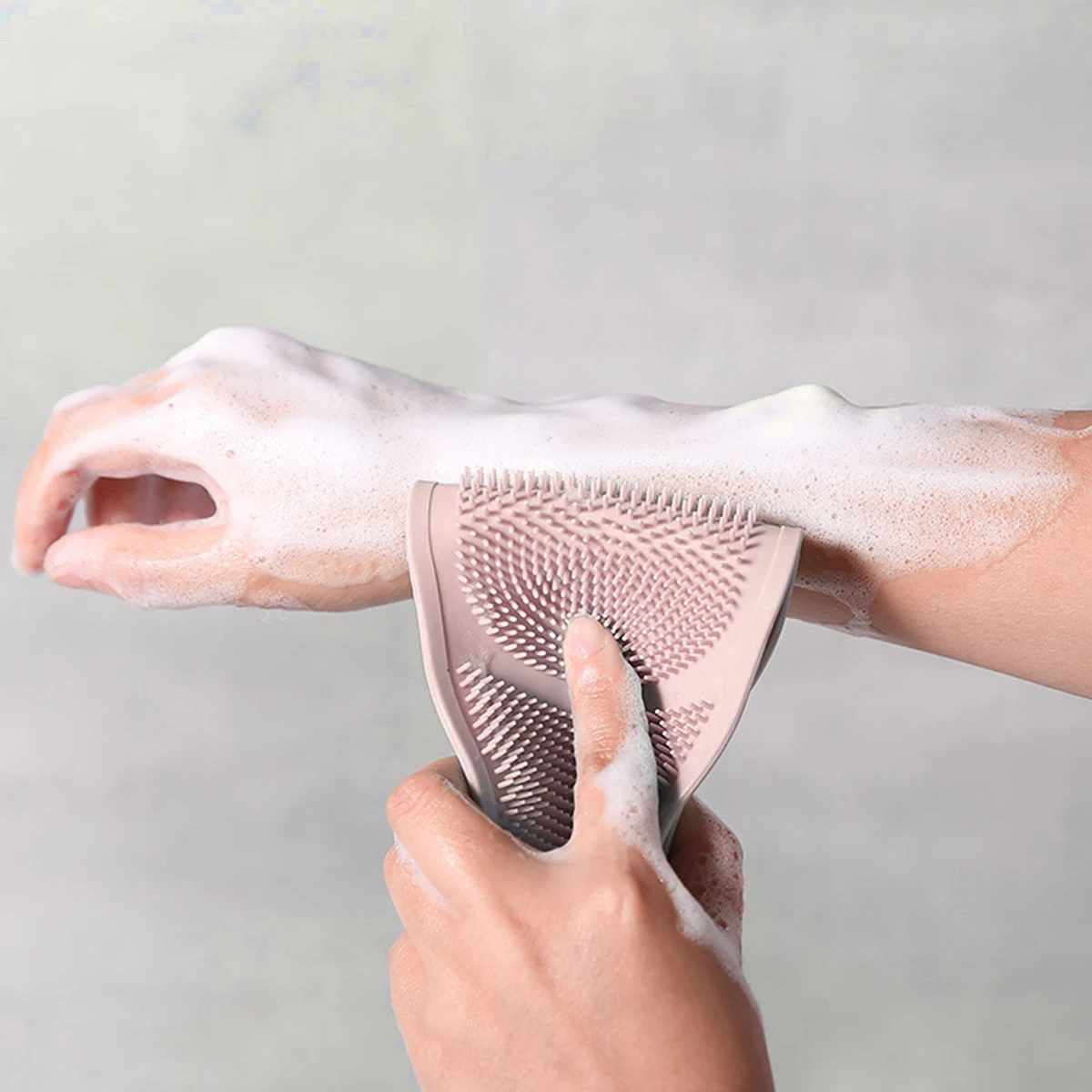 حمام طويل تقشير الجسم الغسيل الجسم الغسيل للاستحمام الظهر تنظيف فرك منشفة الطين الوردي #6