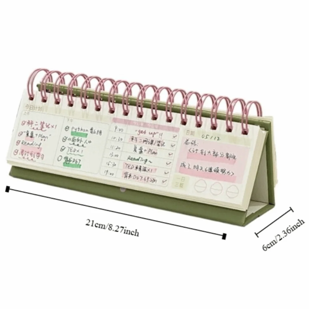 Nuevo Libro de registro de calidad superior, calendario de Plan multifuncional portátil altamente atractivo, calendario de escritorio de viento Simple, planificación diaria
