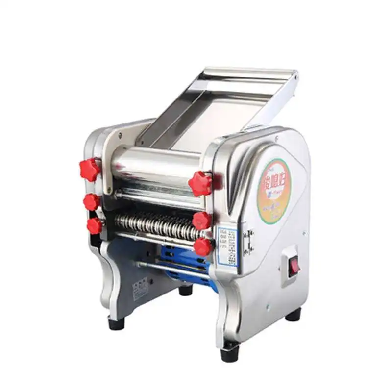 New Stainless Steel Noodle Making Machine Power 750w Electric Dough Sheeter Silver Flour Multi-function Sheeter Bakery Pastry