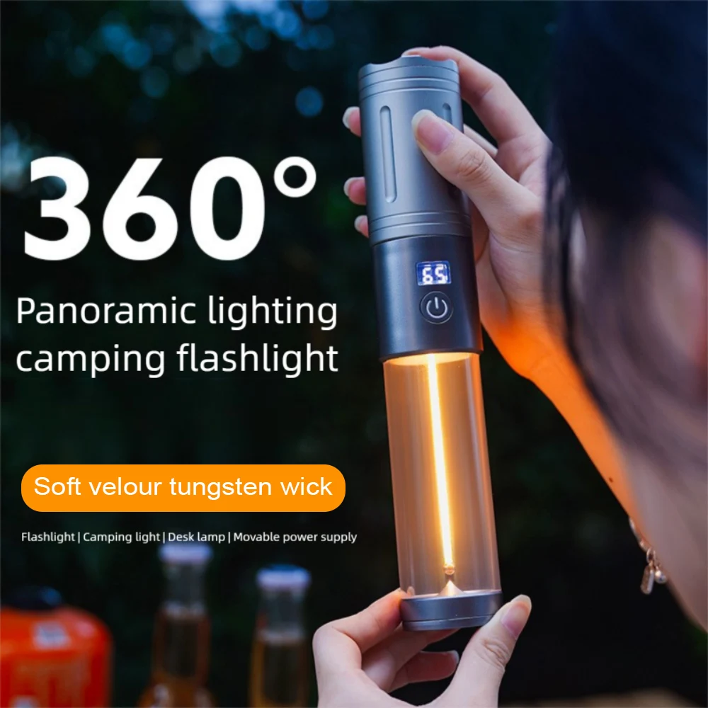 

F5 Camping light Multifunctional Tent Light Outdoor Flashlight 3 Levels Adjustable Work Light Waterproof LED Atmosphere Lantern