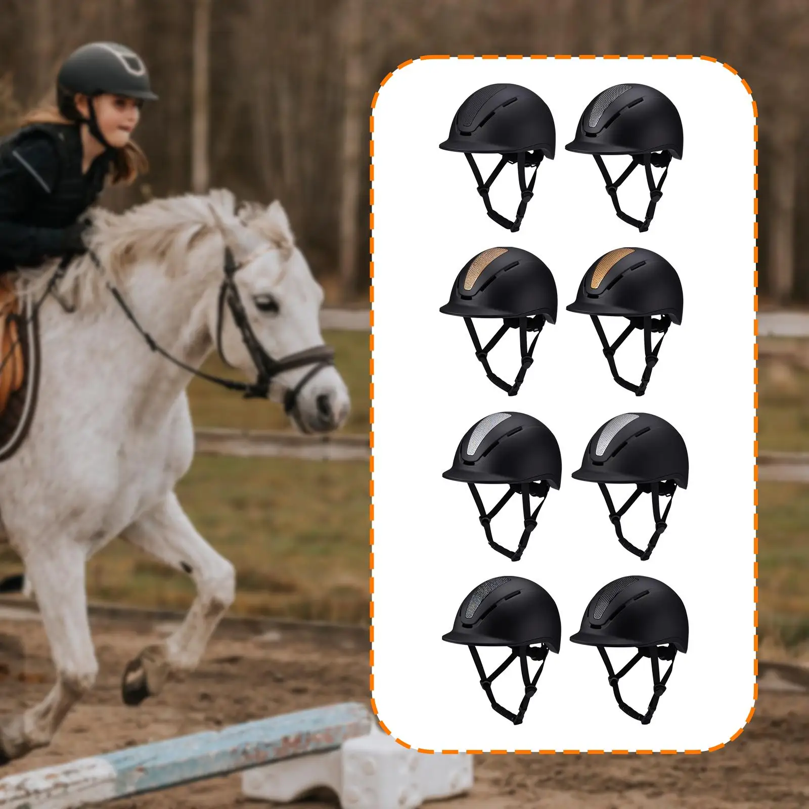 

Спортивный шлем для лошадей, дышащая защитная кепка для шлема для конных приключений и езды на шоссейном велосипеде