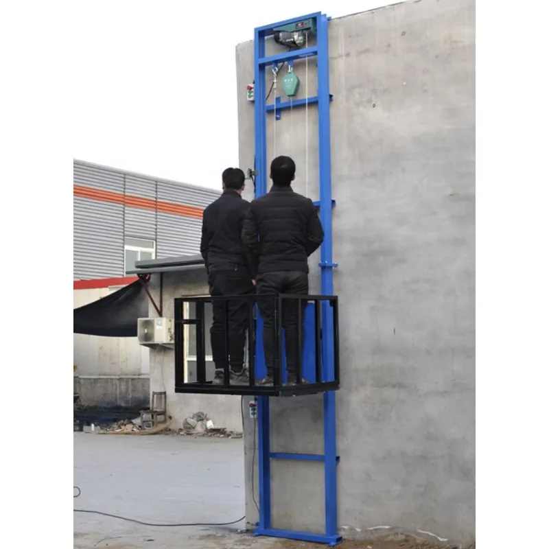 Small 1-2 Person Simple 2M 3M 5M 8M 2 Floor Mobile Mini Wire Control Electric Wire Rope Lift Home Warehouse Customizable