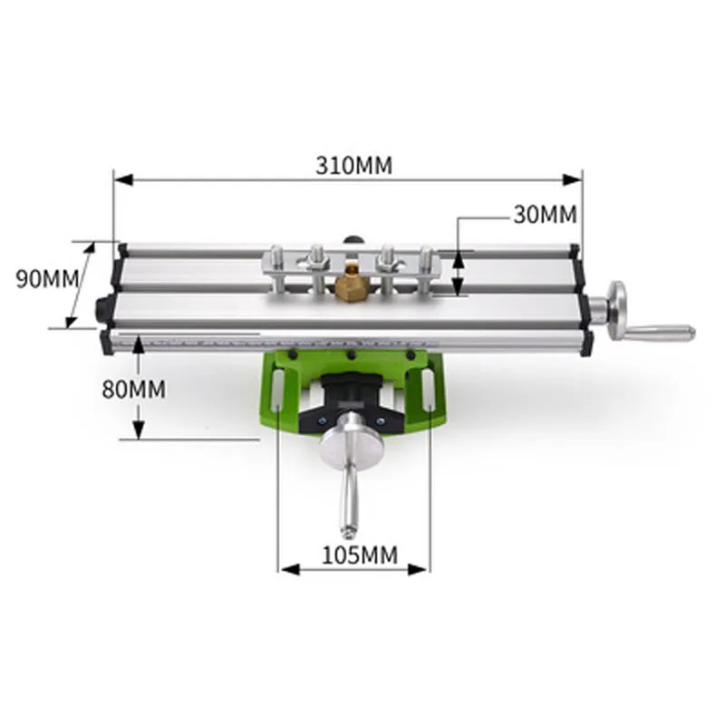 functional Worktable Bench Drill Vise Fixture Milling Drill Table X and Y-axis Adjustment Coordinate Table For Mini Drill