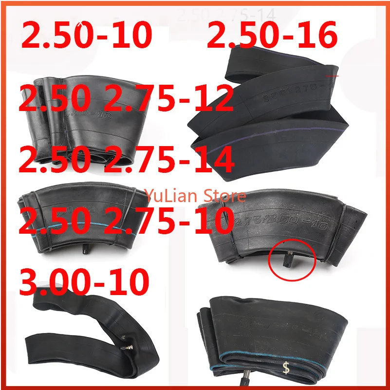 

Motorcycle air chamber, 2.50/2.75/3.00/3.50/4.00/4.50/5.00/3.25 / / / 10-12-14-17-16-18, tricycle and Quad