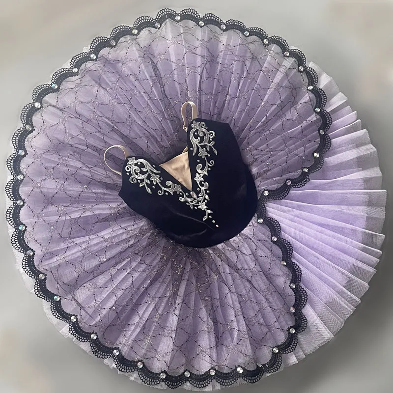 

Профессиональные танцевальные костюмы-пачки для девочек, детские костюмы для выступлений «Лебединое озеро», газовая юбка-пачка принцессы, юбка-пачка, подвеска