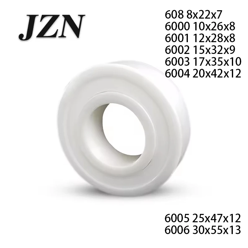 Double-Sided Sealed Ceramic Bearing 608 6000 6001 6002 High Smooth Corrosion Resistance 6003 6004 6005 6006 2RS