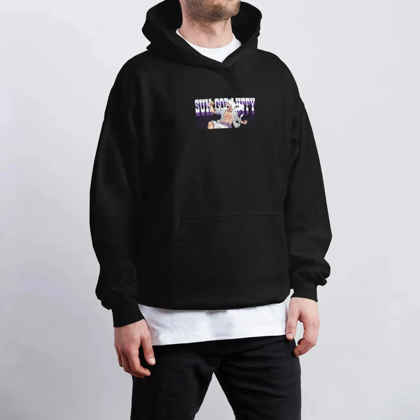 ONE PIECE Nika Luffy Gear5 Harajuku Толстовка с капюшоном Уличная одежда Мужской осенне-зимний свитер с капюшоном Негабаритный женский свитер с длинными рукавами унисекс Y2k