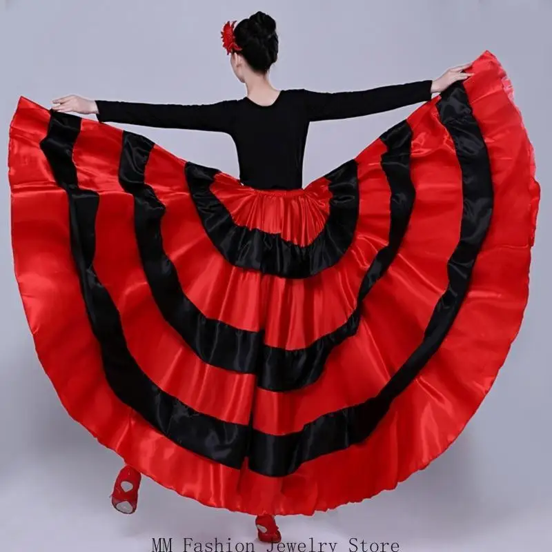 Gonna danza del toro spagnolo Gonna danza del ventre Gonna flamenco Costumi popolari spagnoli D0UB