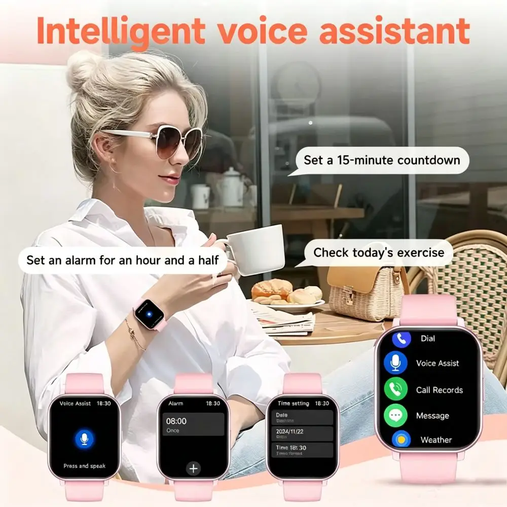 New Outdoor Upgrade Smart Watch Wireless Voice Call Blood Pressure Heart Rate Sleep Monitoring Sports Waterproof Smartwatch H10