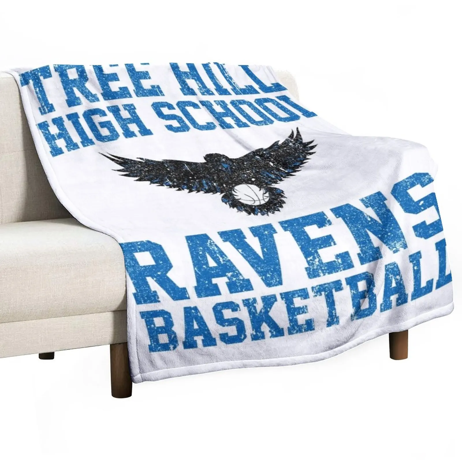 

Tree Hill High School Ravens Throw Blanket Summer Bedding Blankets Baby Blanket Beach Blanket Retro Blankets