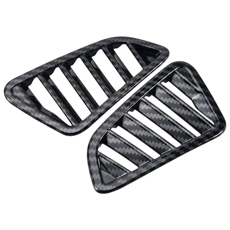 A10E-For Nissan Navara NP300 2016-2019 Car Carbon Air Conditioning Outlet Vent Frame Cover Trim Sticker Accessories