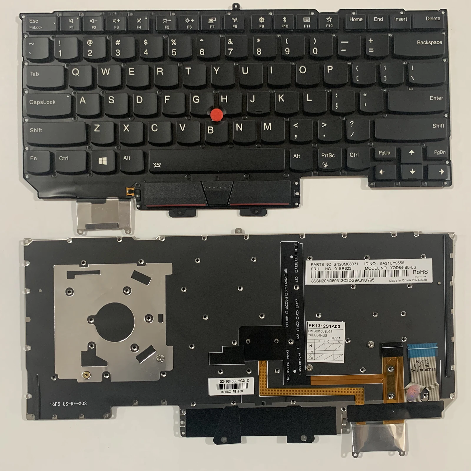 US UK for Lenovo ThinkPad X1 Carbon 5th 6th 2017/18 TP00086A 20HQ/20HR/20K3/20K4/20KH/20KG SN20P38666 01ER623 Keyboard