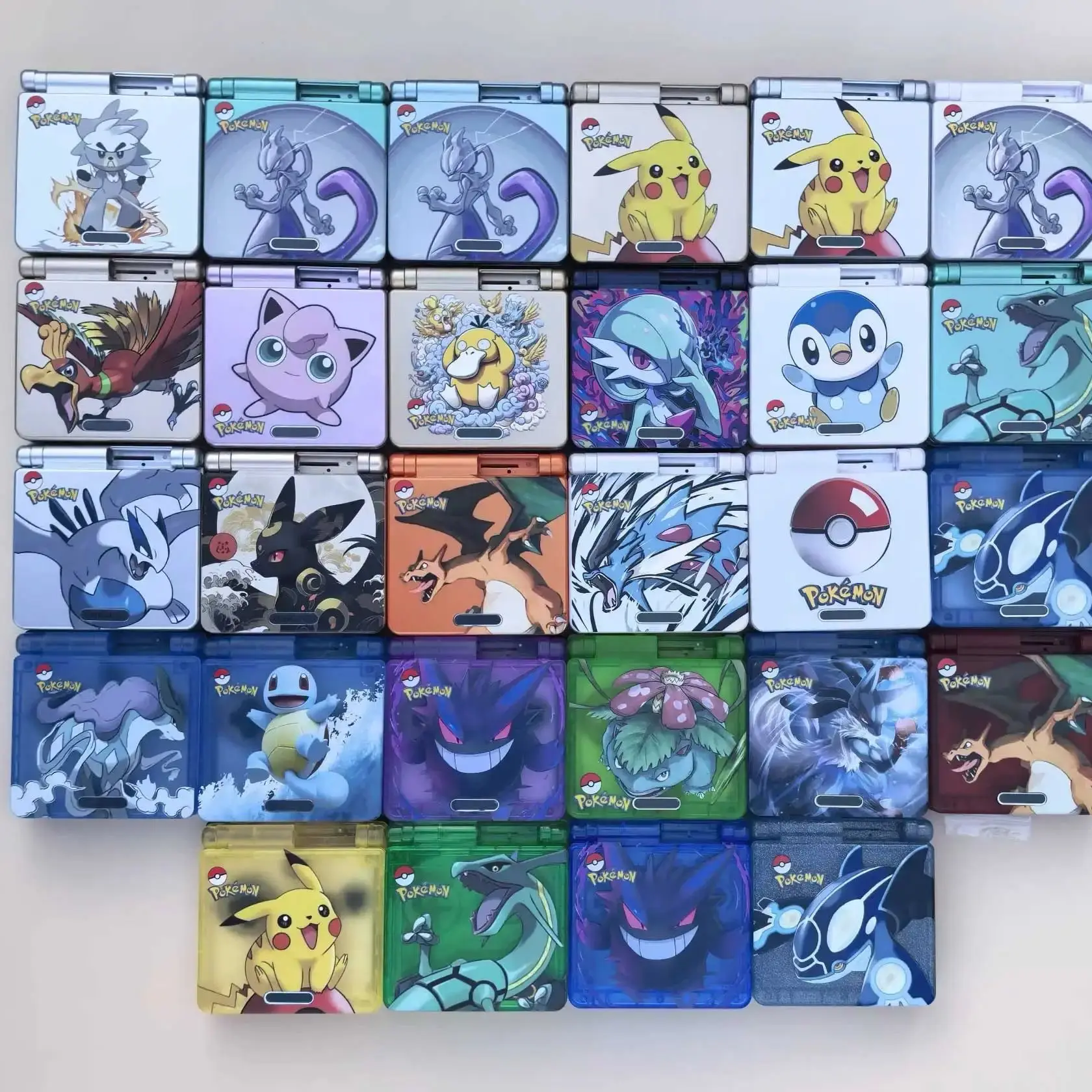 Pokémon-Serie GBA SP Gehäuse – Charizard, Rayquaza, Gengar Ersatz-Konsolen-Gehäuse, limitierte Edition – Detail 1
