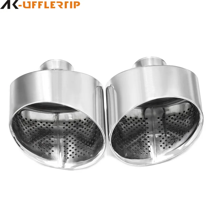 Suitable for Jaguar XF XJL modified exhaust pipe RS model big gun barrel stainless multi-black large mouth tail throat special c