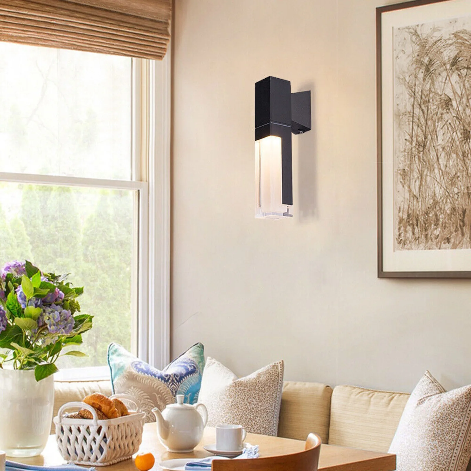 

US Exterior LED Wall Light Sconce Fixture Outdoor Porch Lamp Waterproof 10W Modern