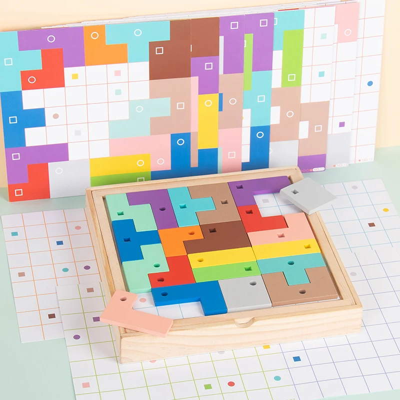 

Russian Puzzle Building Blocks Challenge Brain Teaser Toy for Children Educational Mind Training Intellectual Game