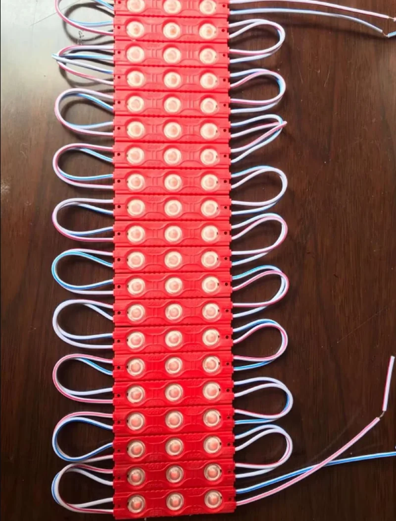 2835SMD Iniezione LED Modulo Segno Luce 20 pz/lotto DC12V 3LED Luminosità Esterna Impermeabile Insegna Pubblicitaria Retroilluminazione