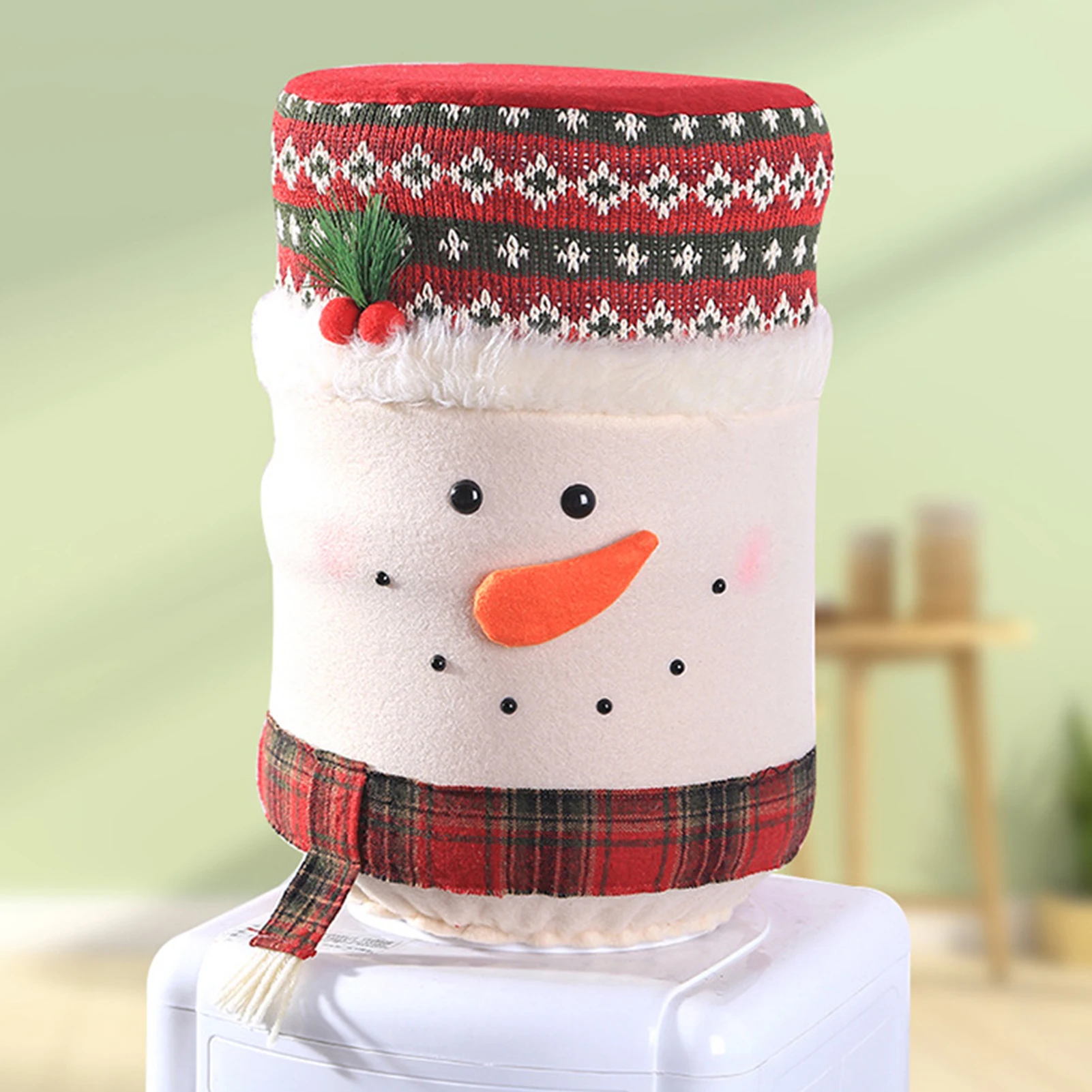 5 Gallon Christmas Water Bottle Cover Reusable Water Dispenser Bucket Cover for Christmas Home Decoration