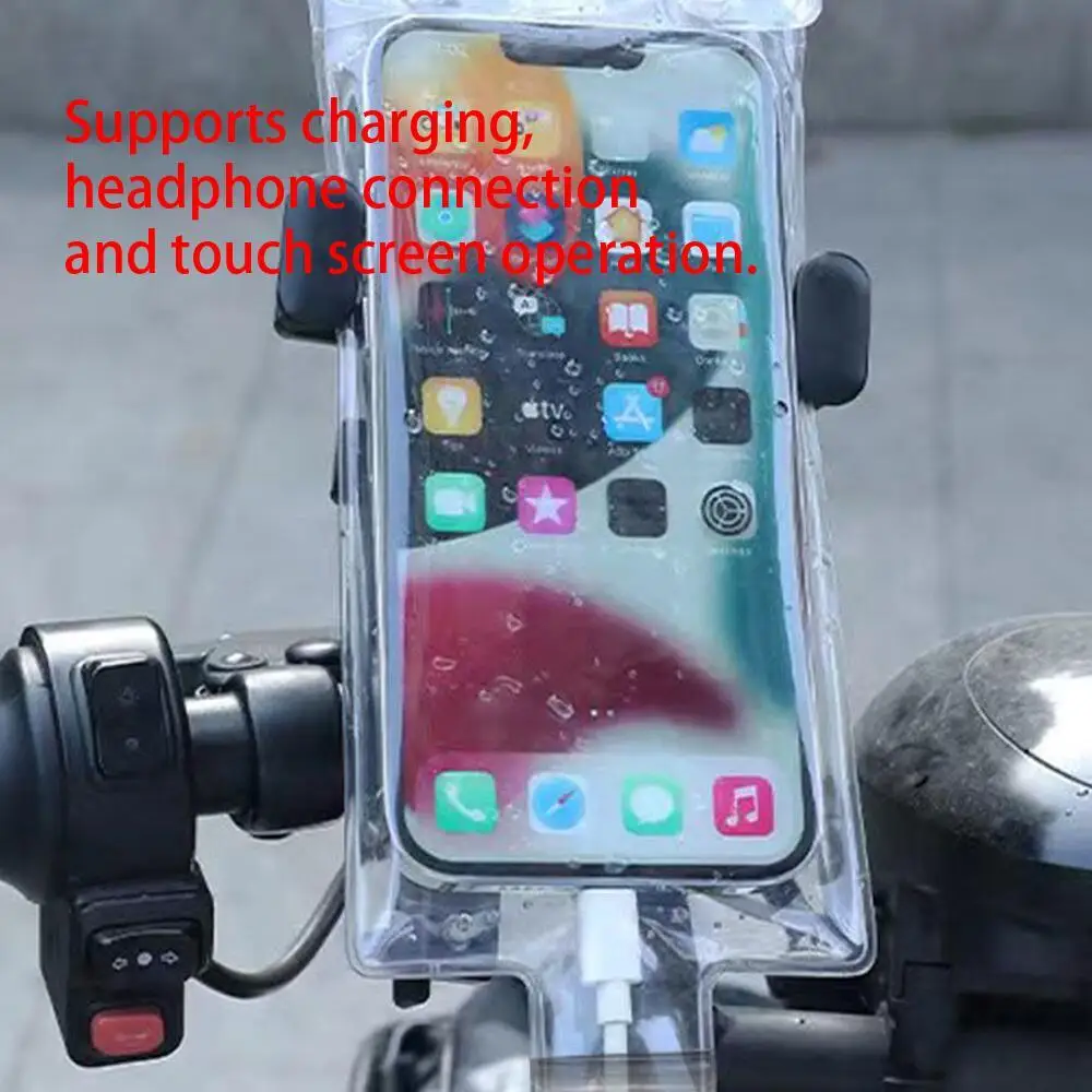 Waterproof Phone Pouch, Clear Touchscreen Phone Bag, Cycling-Specific, Outdoor Navigation Protective Case.