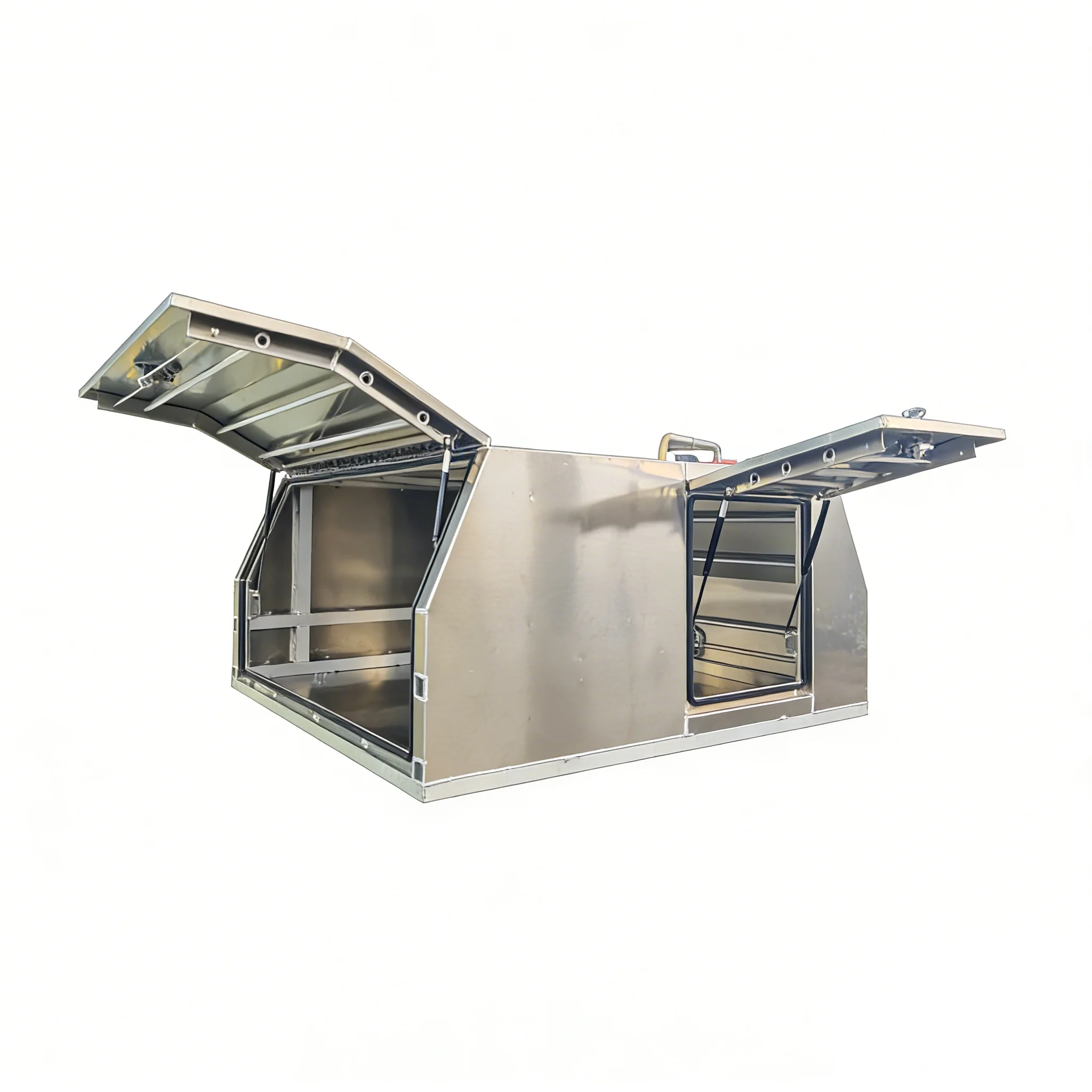 Aluminum Utility Tray with Canopy for Rear Dual Cab Ute Waterproof Dustproof Storage Body OEM Supplier