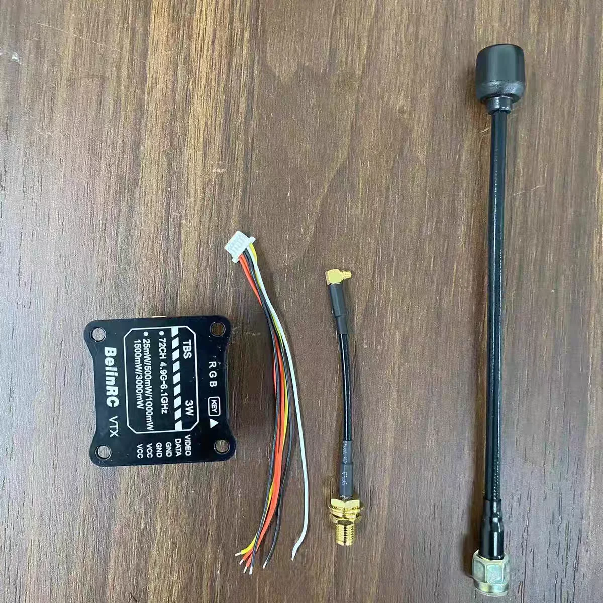 4.9G-6.1G 3W VTX 5.8G 72CH Drone Video Transmitter Ultra Long Range Transmission with 72 Channels Dual-core Anti-burn-board