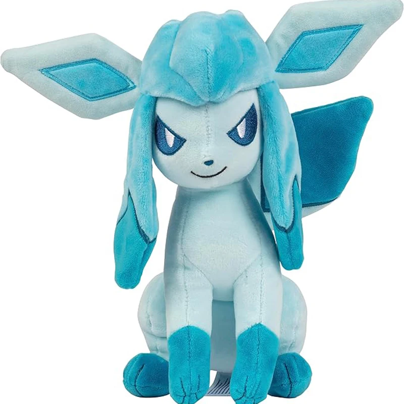 Mainan mewah Pokemon 18-28cm Glaceon Anime Figure Peluche mainan kualitas tinggi hadiah Natal untuk anak-anak