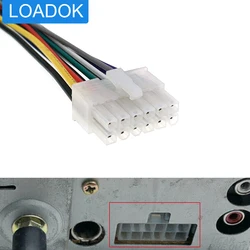 Universal 12Pin Car CD DVD Radio Stereo Power Wire Harness Adapter Connector Cable For Pioneer DEH 344 345 Kenwood