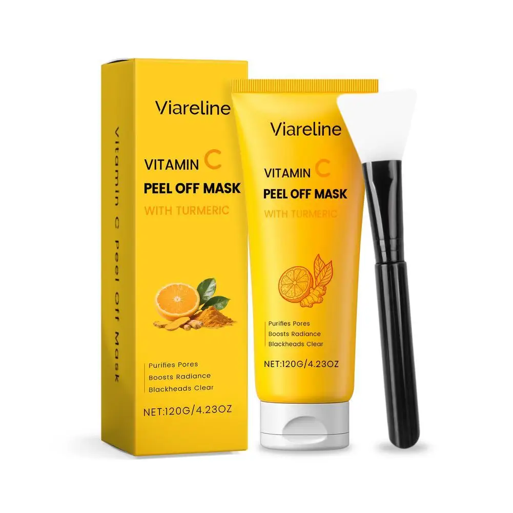 

New Vitamin C Exfoliating facial mask Turmeric Exfoliating facial mask Improve Pore Deep Cleaning facial mask Apply facial mask