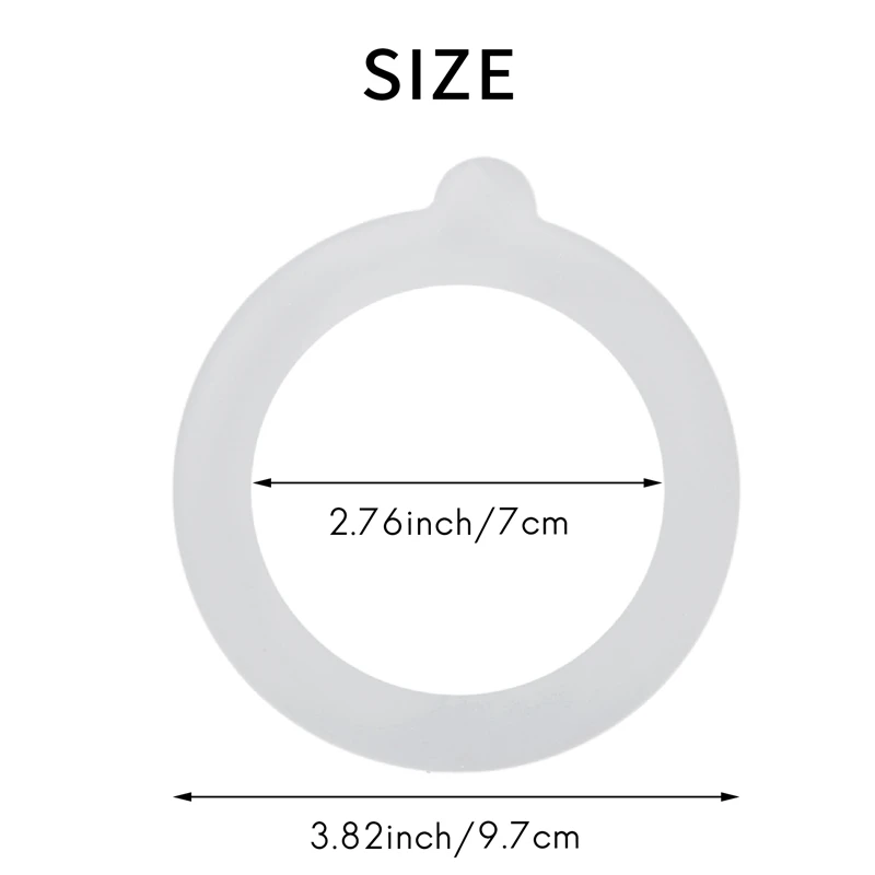 الترويج! 40 قطعة من أختام حشية بديلة من السيليكون، حلقات إغلاق حشية من السيليكون محكمة الغلق، تناسب برطمانات تعليب الفم العادية