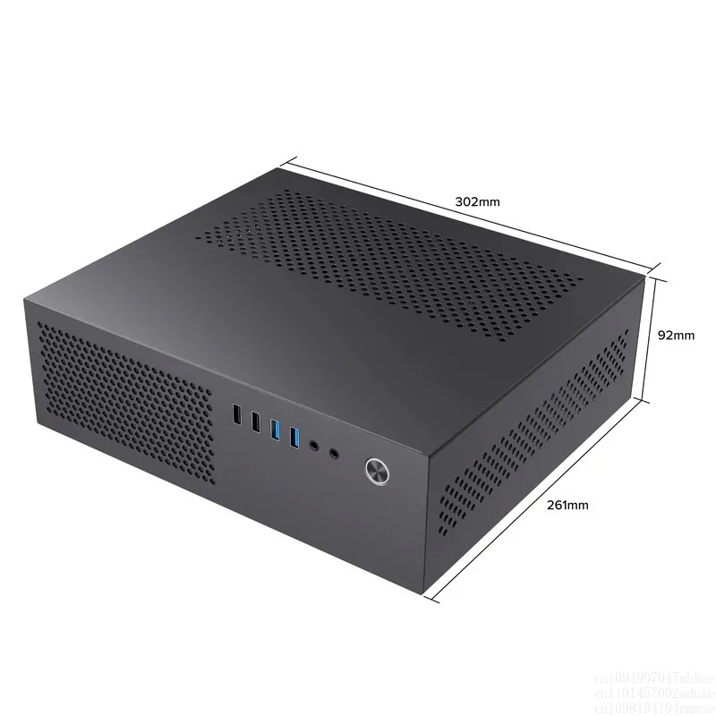 New A10 mini horizontal vertical MATX24 * 24 main board small 1U power supply 7.3LHTPC computer case