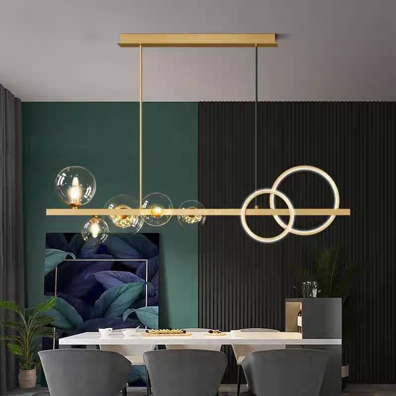 Magic Bean Long Pendant Lights Nordic Restaurant Modern Creative Light Luxury Living Room Bar Personalized Decoration Lighting