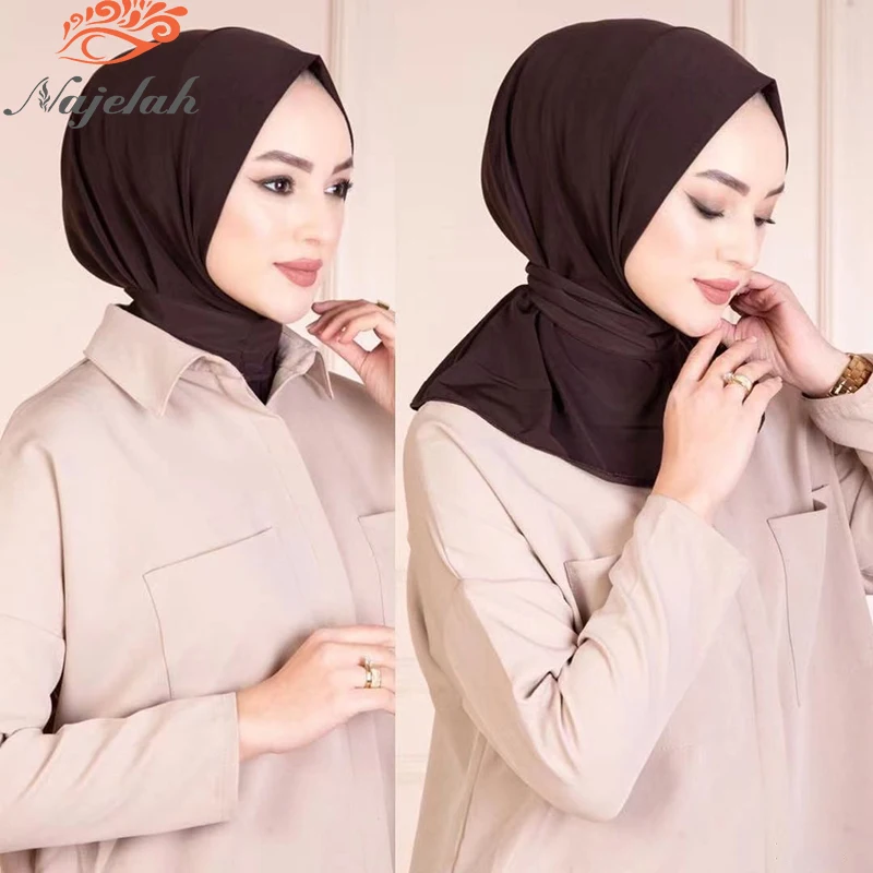 Hijab femme musulman ramadan abaya femme islam foulard musulmane pour femme bonnet soie de medine Robe musulmane en Jersey pour femmes, Hijab, mode