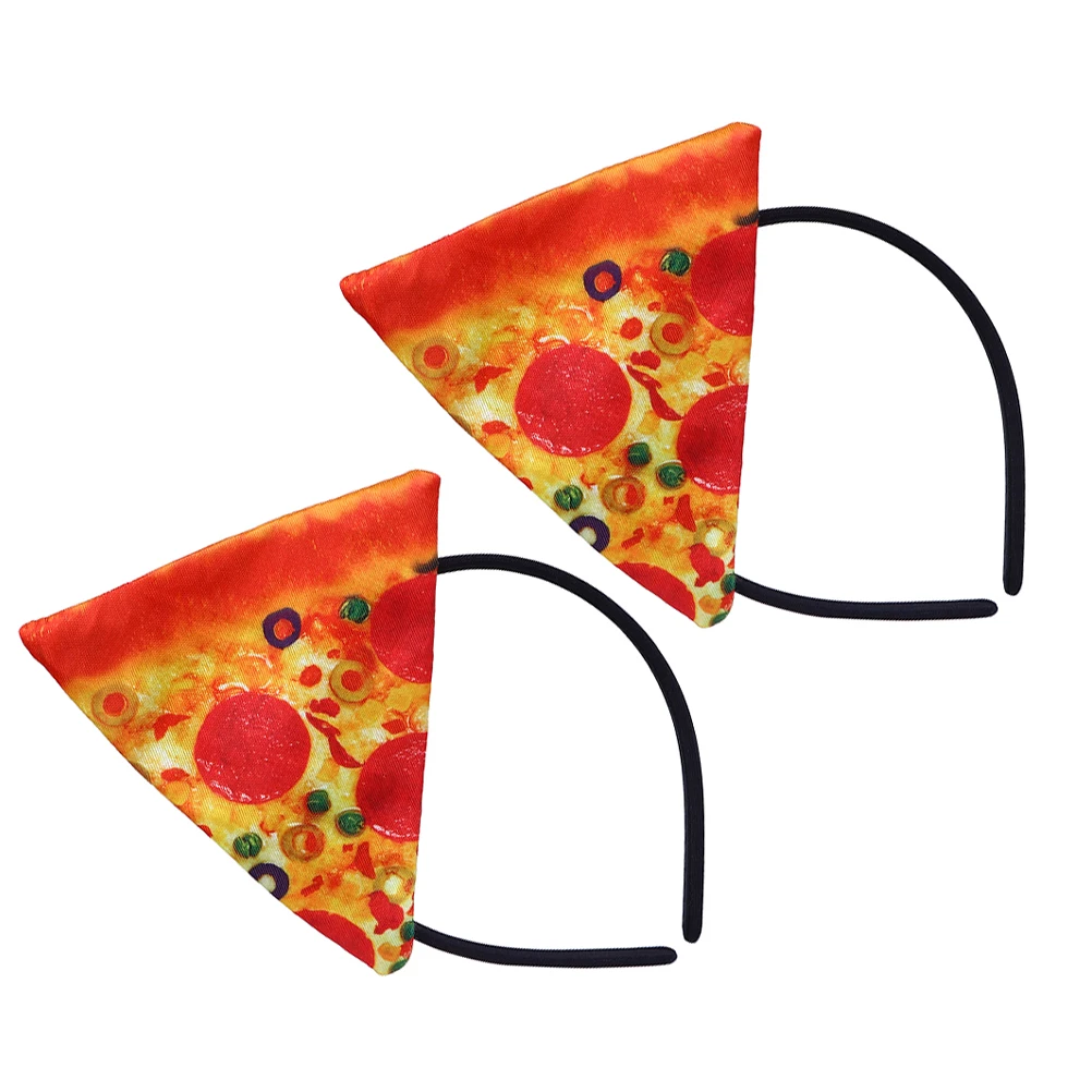 

2pcs Pizza Headband Pcs Funny Hats Food Party Costume Supplies Kids Silly Hats For Adults Adults Halloween Accessories