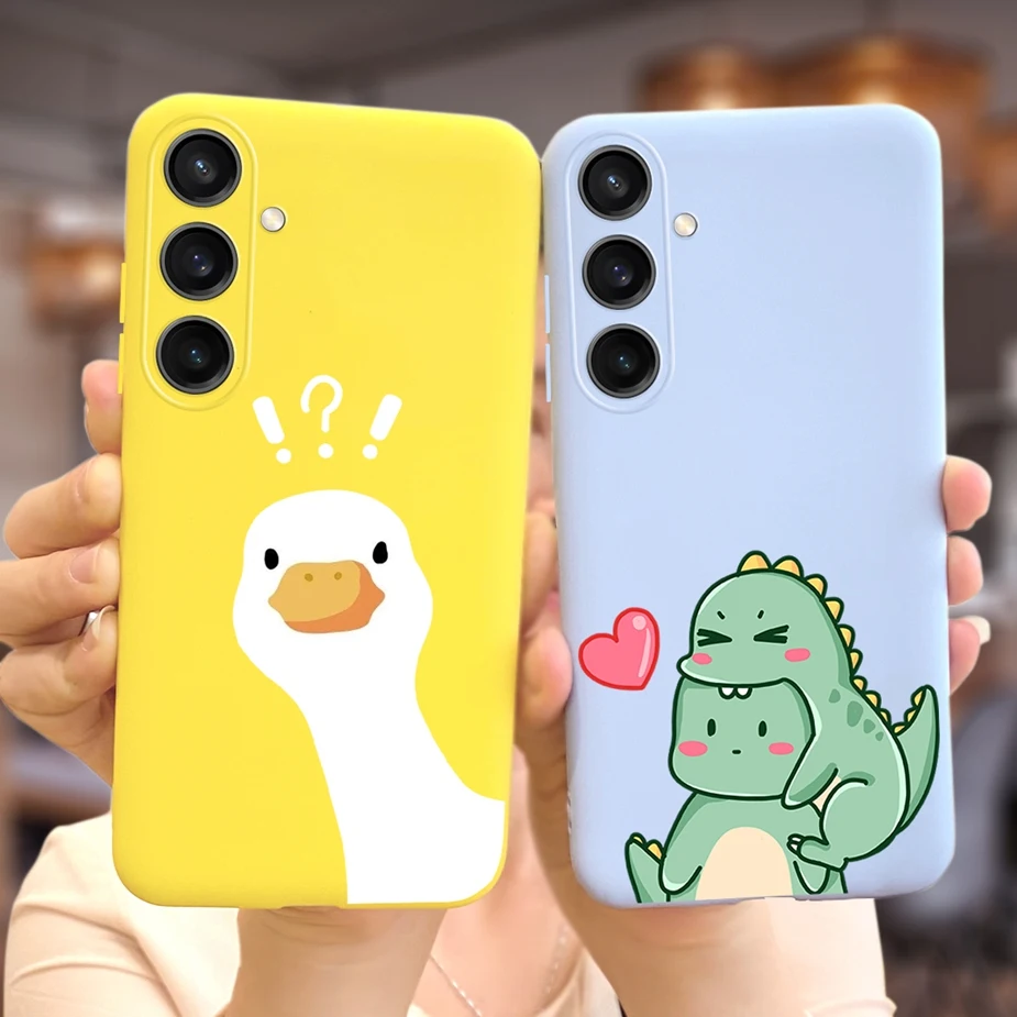 For Samsung Galaxy A55 Case SM-A556B 2024 New Fashion Cartoon Cover Soft TPU Phone Case For Samsung A55 A 55 GalaxyA55 5G Bumper