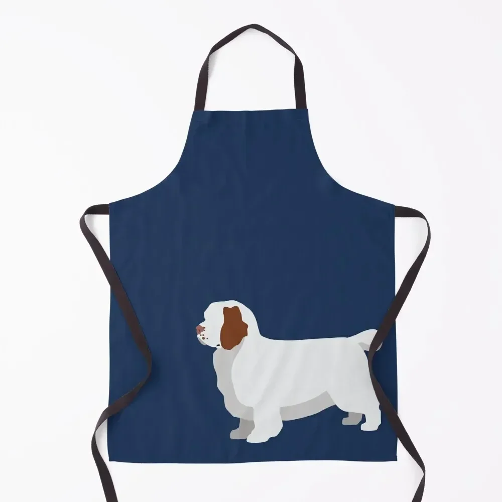 

Clumber Spaniel Apron Kitchen For Men For Home Accessories Women Kitchen'S Kitchen Women Apron
