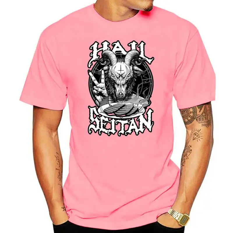 Hail Seitan Vegan Vegetarian Mens Black T-shirt