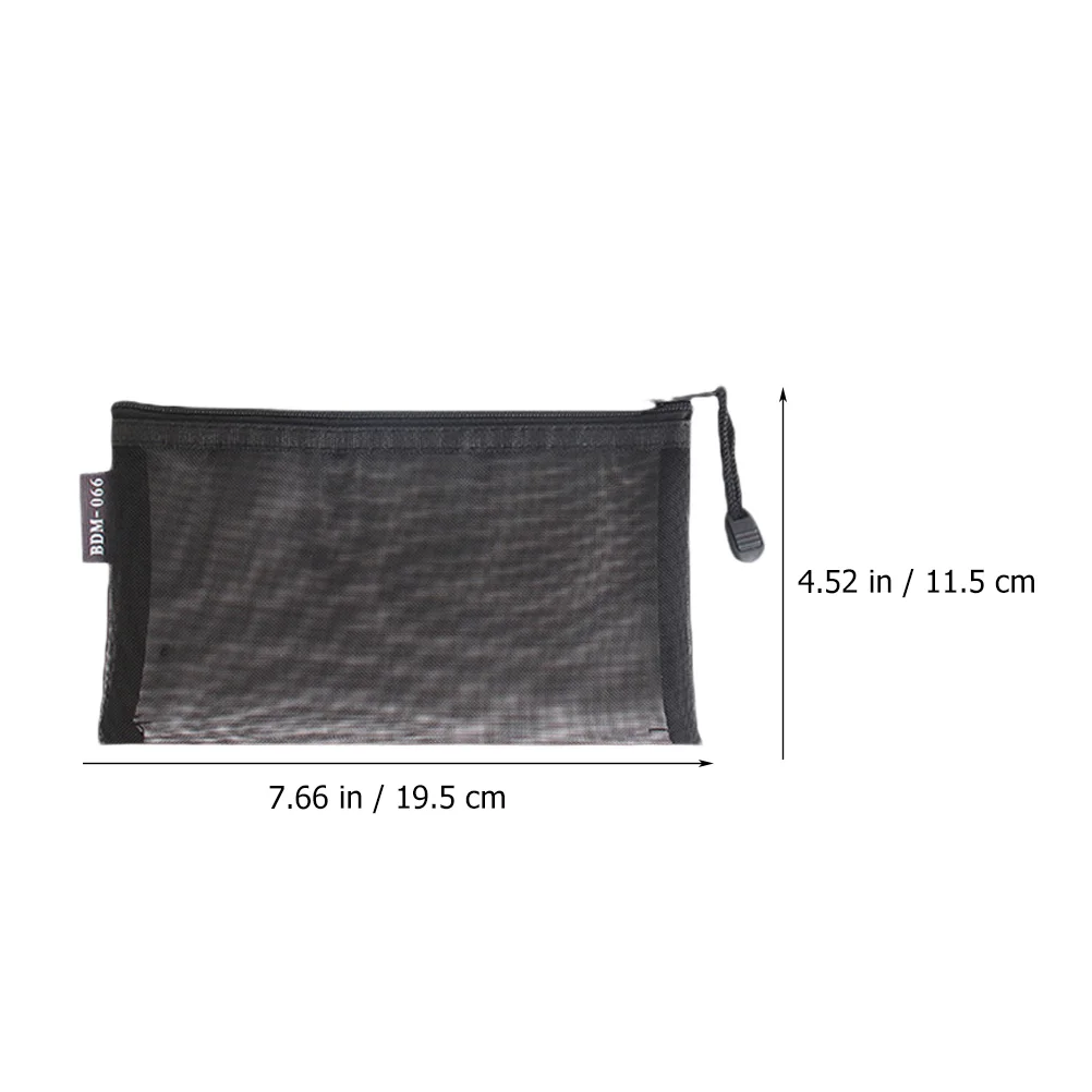 

3pcs Pencil Case Large Capacity Mesh Bag Stationery Organizer Multi use Pouch School Kids Adults Graduation Gift Clear Purse