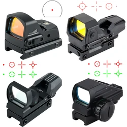 Tactical Compact HD101/HD103 Red Dot Reflex Sight Portable Outdoor Hunting Optical Scopes Red/Green Adjustable Brightness Sight