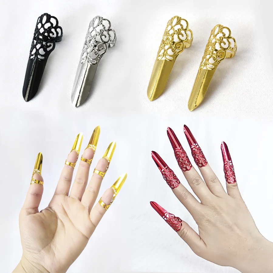 Ancient Qing Dynasty Customized Nail Prop Retro Dancing Chinese Style Ancient Costumes Nails Covers